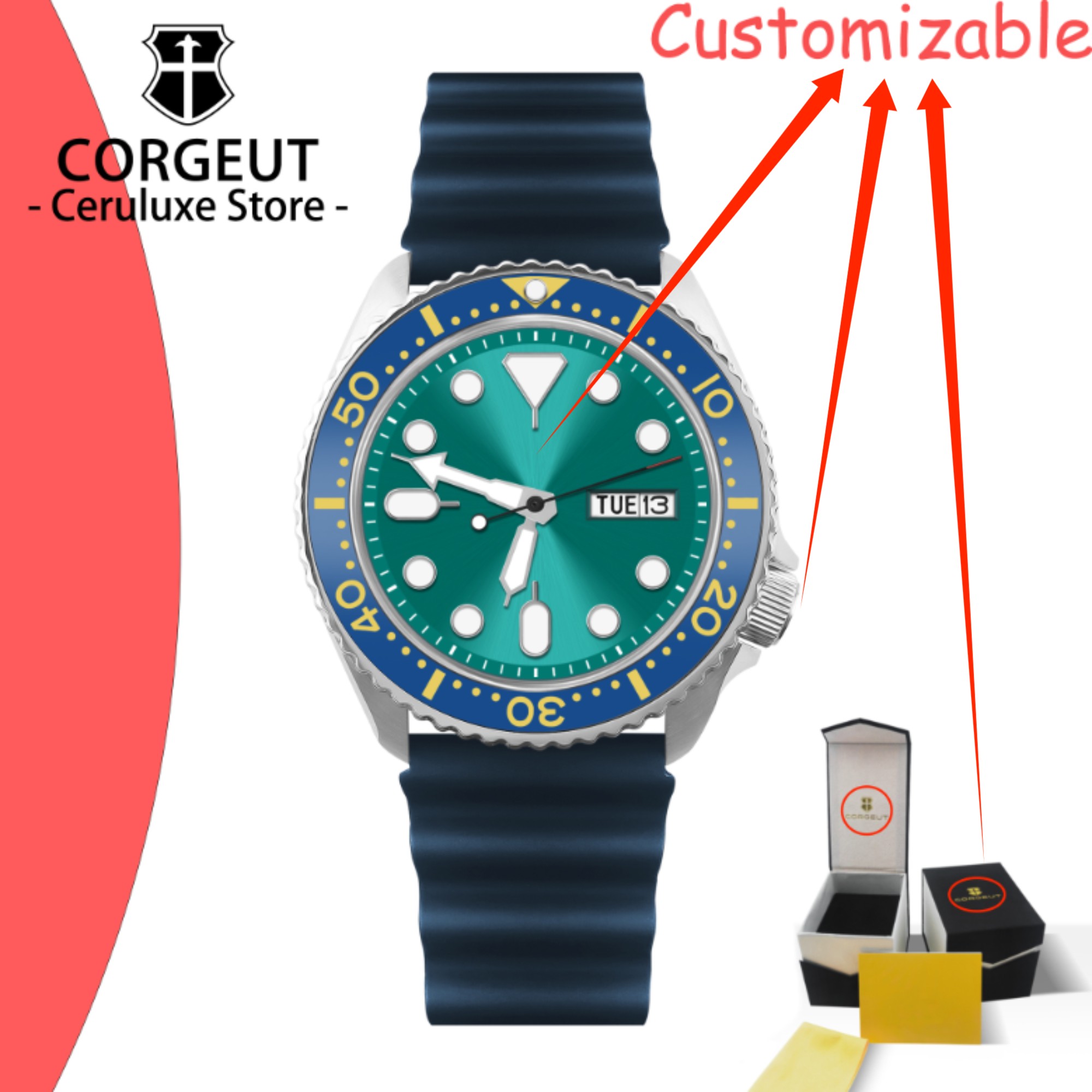Vintage Watch Crystal - Relógio de Mergulho Vintage com Logo