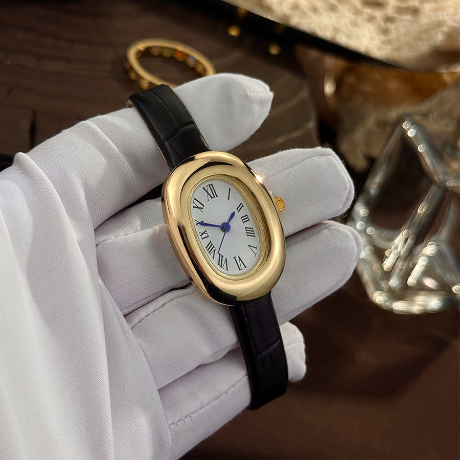 Vintage Watch Crystal - Feminino novo oval banheira em forma