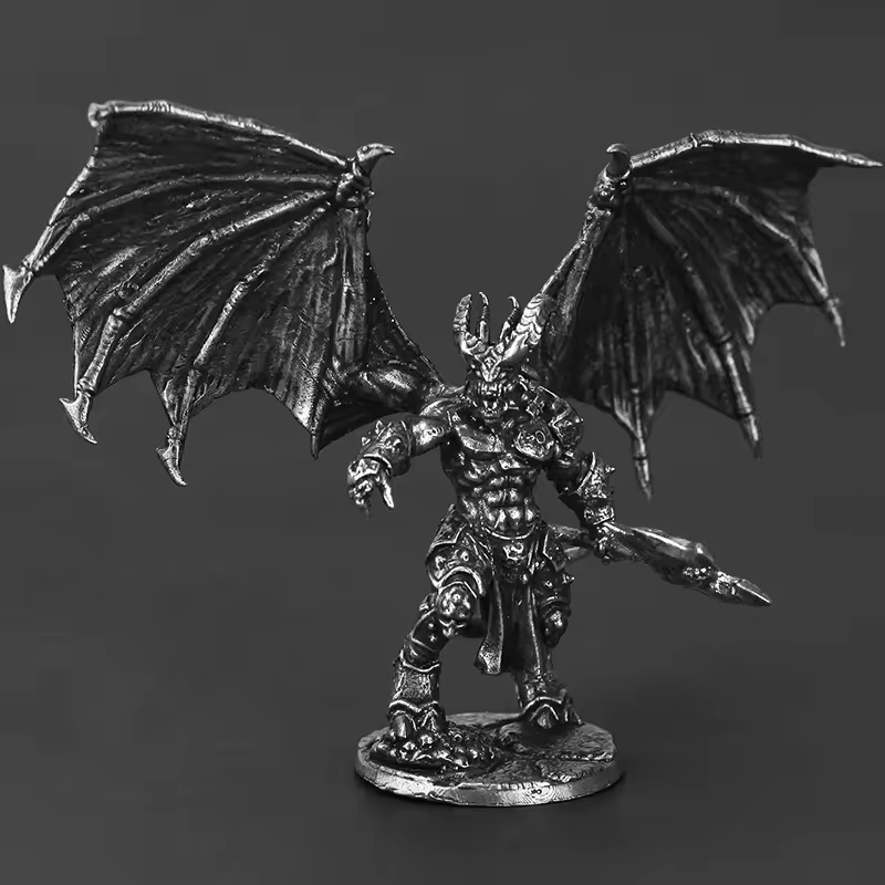 Vintage Collectible Board Games - Miniatura Vintage de Metal: Soldado Demônio