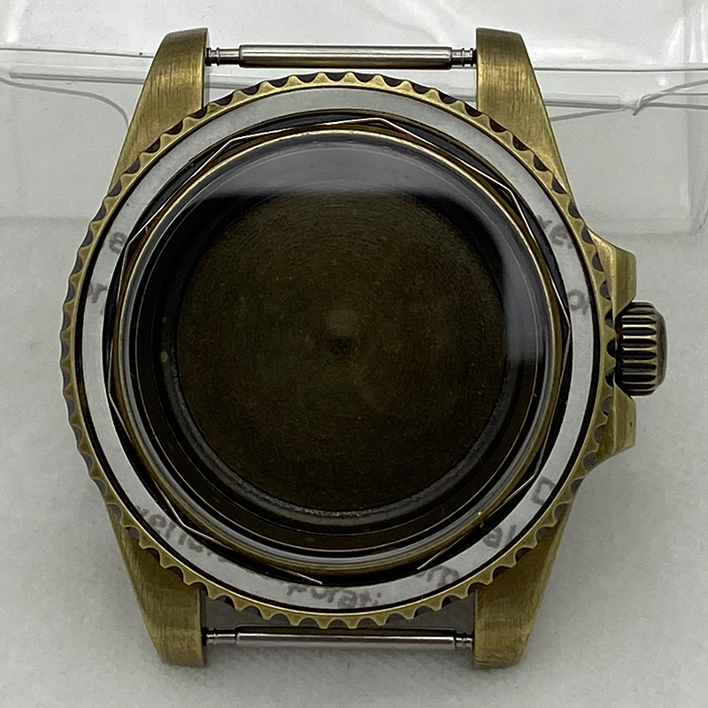 Vintage Watch Crystal - 40mm caixa de relógio bronze vintage