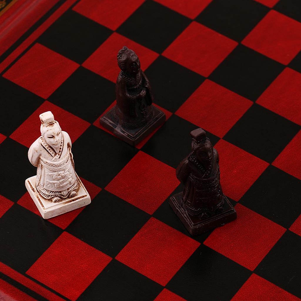 Vintage Collectible Board Games - Conjunto de Xadrez Chinês Vintage em
