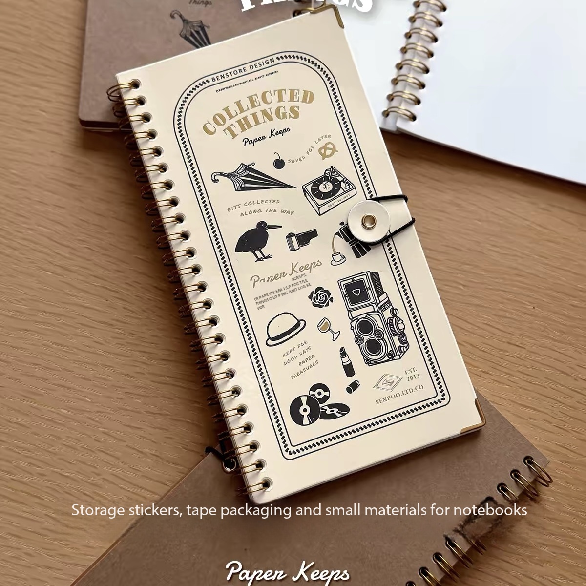 Vintage Collectible Magazines - Álbum de Armazenamento de Adesivos e