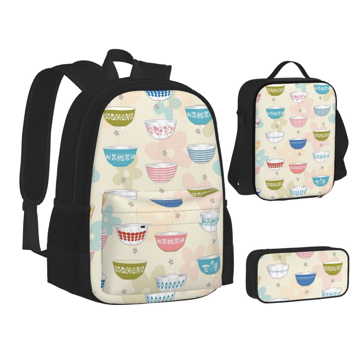 Vintage Collectible Pyrex - Coleção de Mochilas Vintage Pyrex para