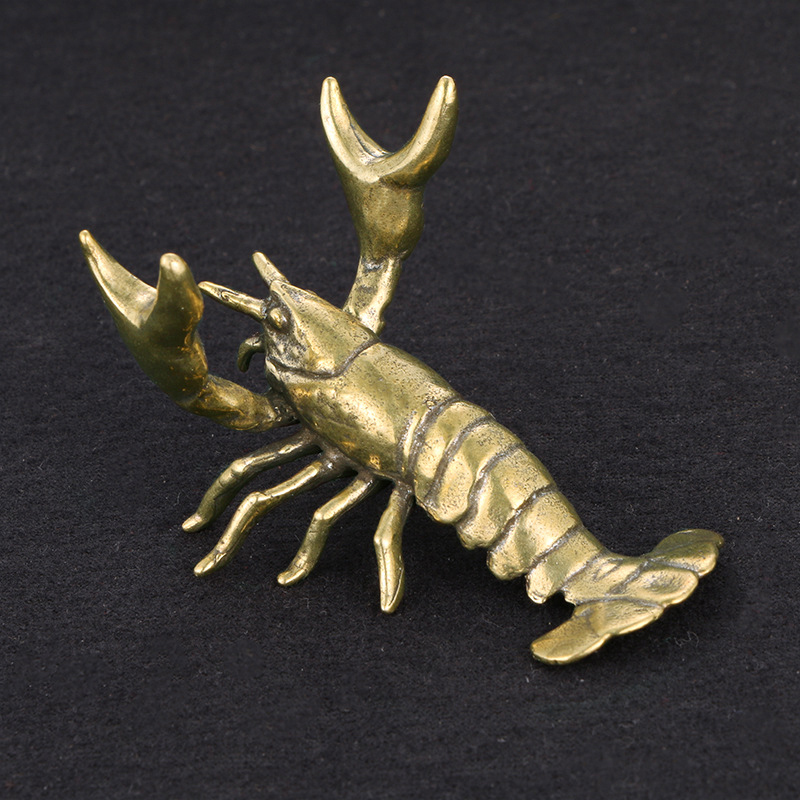 Vintage Collectible Ornaments - Quente! Ornamento de Lagostim em Latão