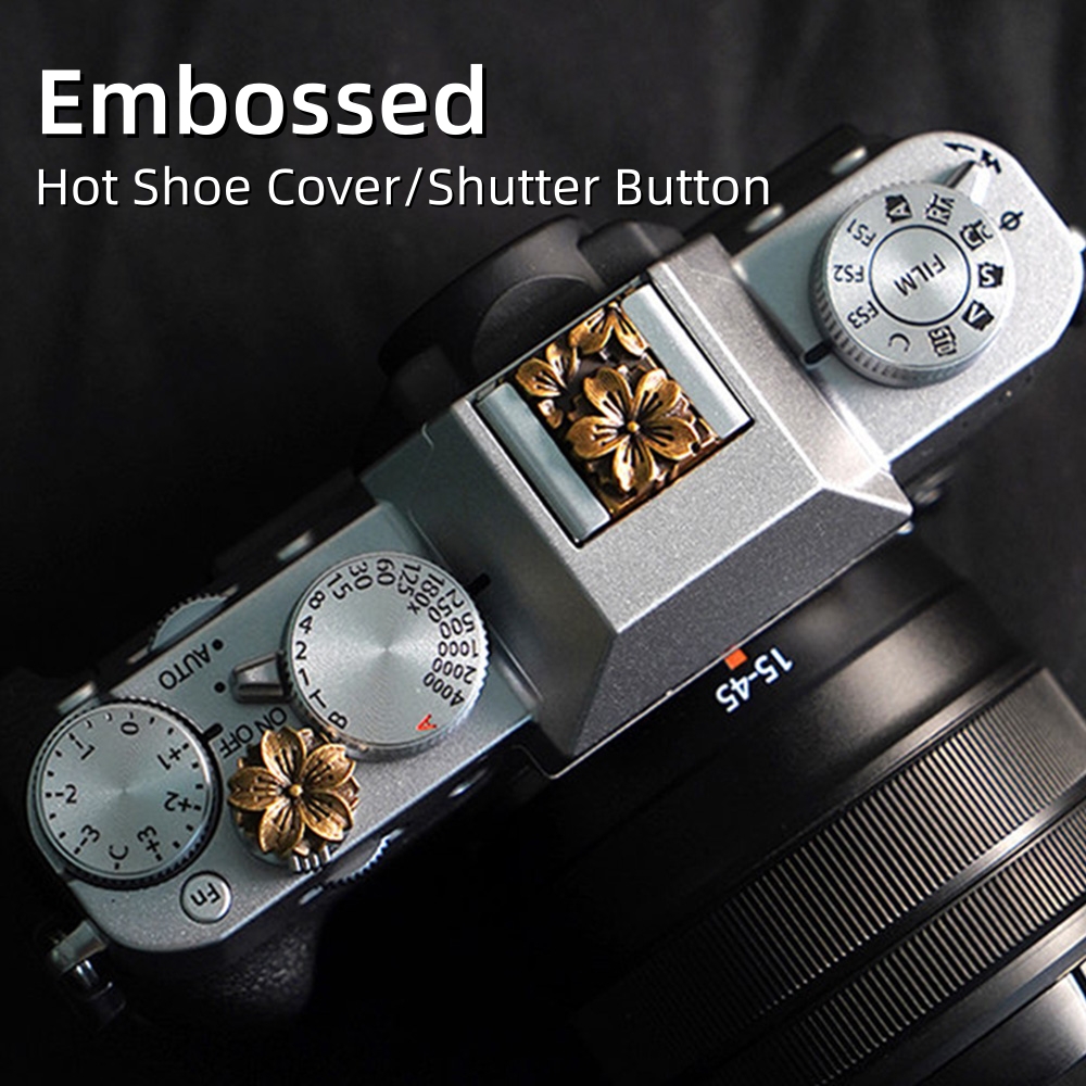 Lens Cap Vintage - Tampa de Metal para Hot Shoe
