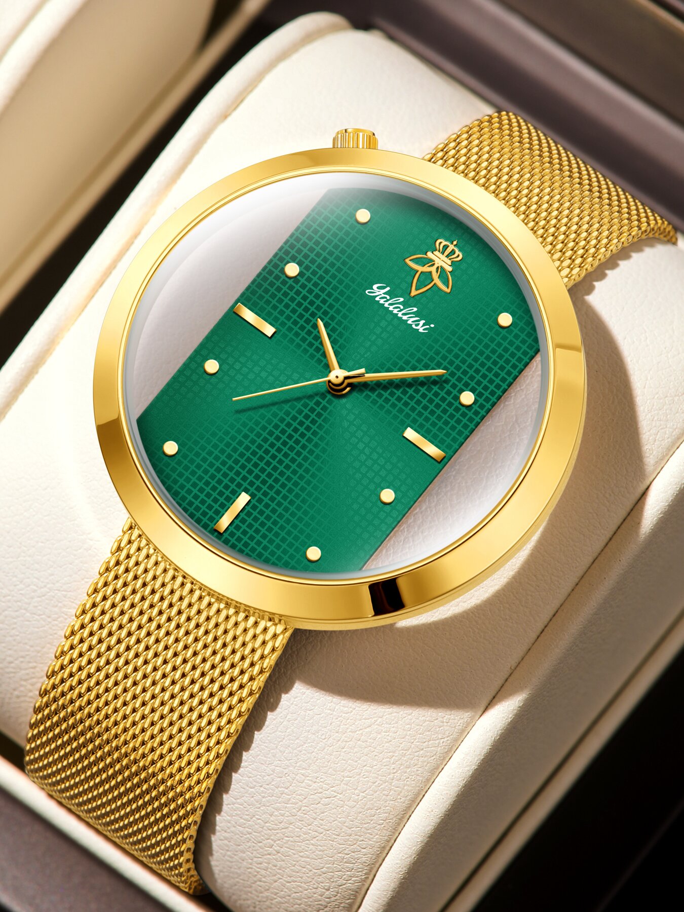 Vintage Watch Crystal - Relógio feminino estilo vintage YaLaLuSi com