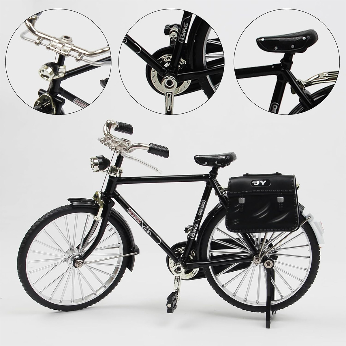 Vintage Collectible Ornaments - Miniatura de Bicicleta Retrô em Liga
