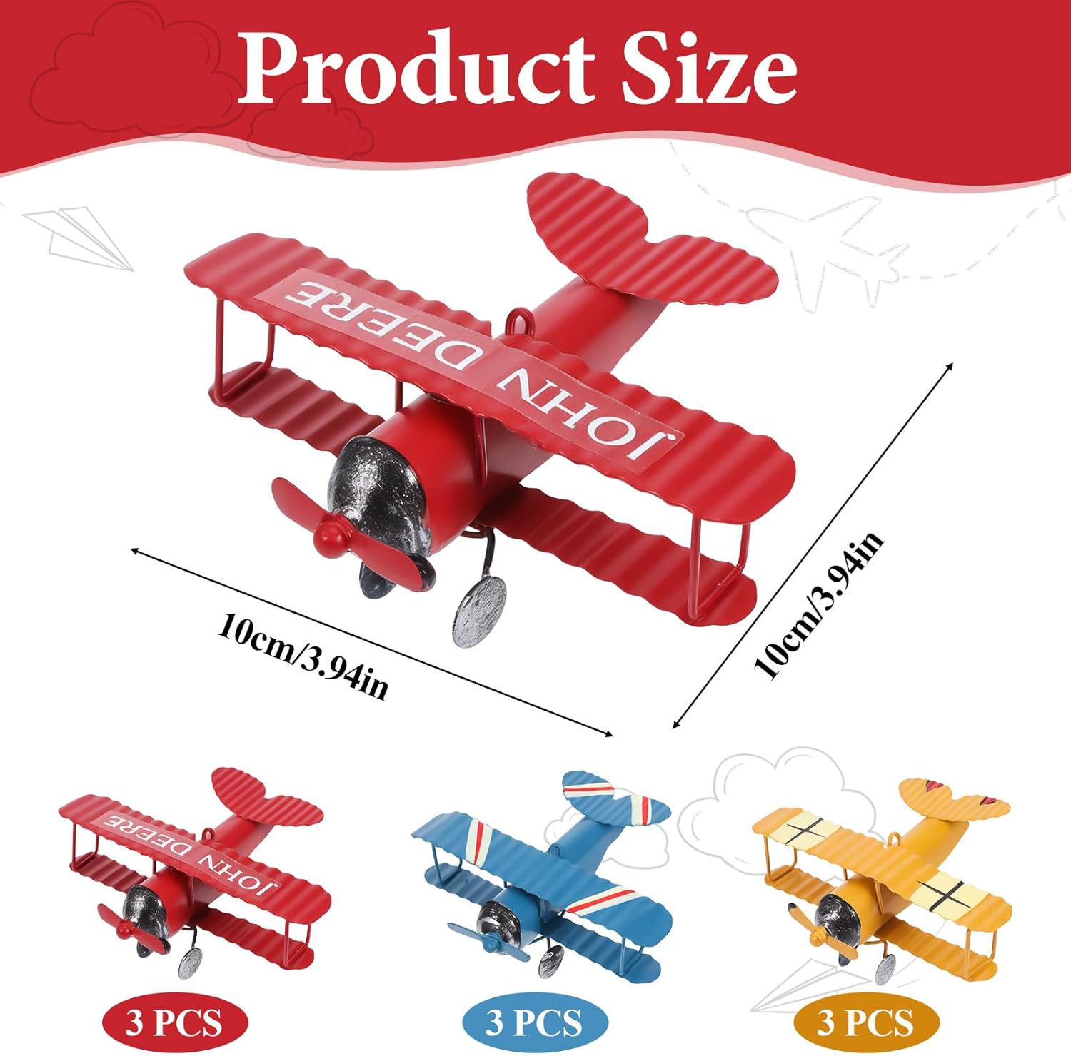 Modelo de Avião de Metal Vinta - Vintage Collectible Ornaments avaliação e preço