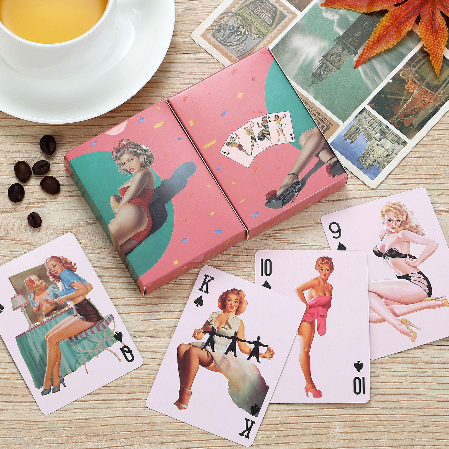 Cartas de baralho vintage retr - Vintage Collectible Board Games avaliação e preço