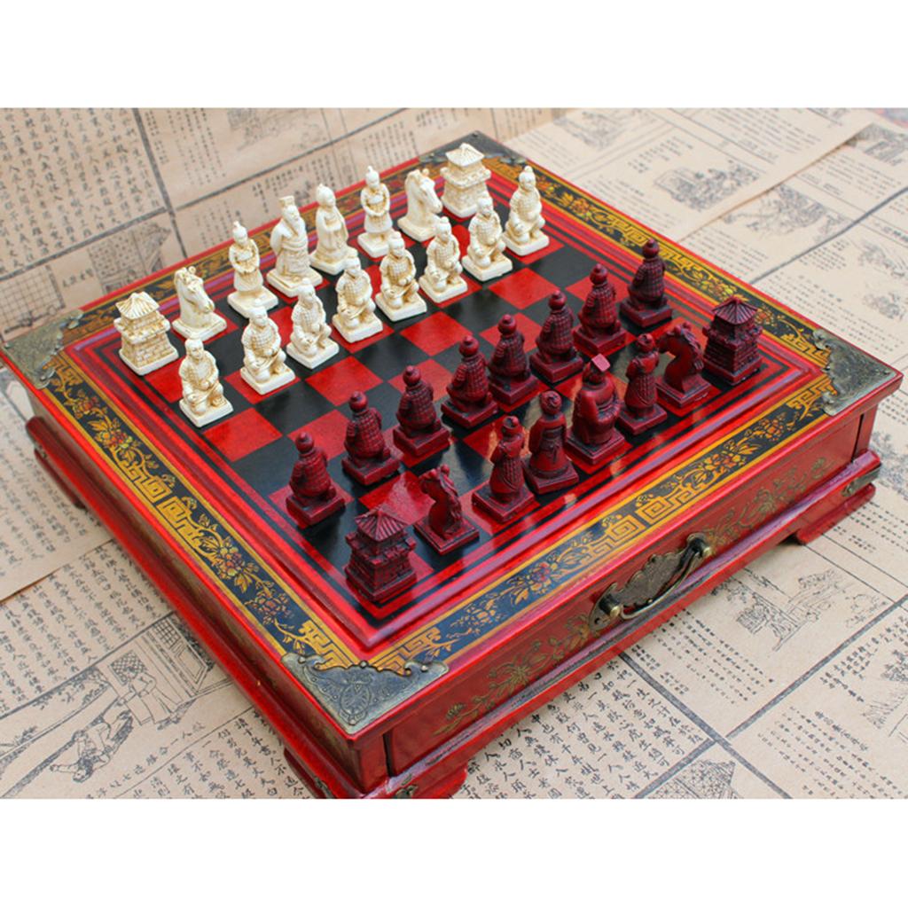 Jogo de Xadrez Chinês Vintage  - Vintage Collectible Board Games avaliação e preço
