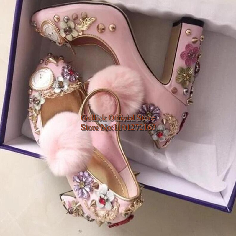 Sapatos de Salto Alto Grosso c - Vintage Watch Crystal avaliação e preço