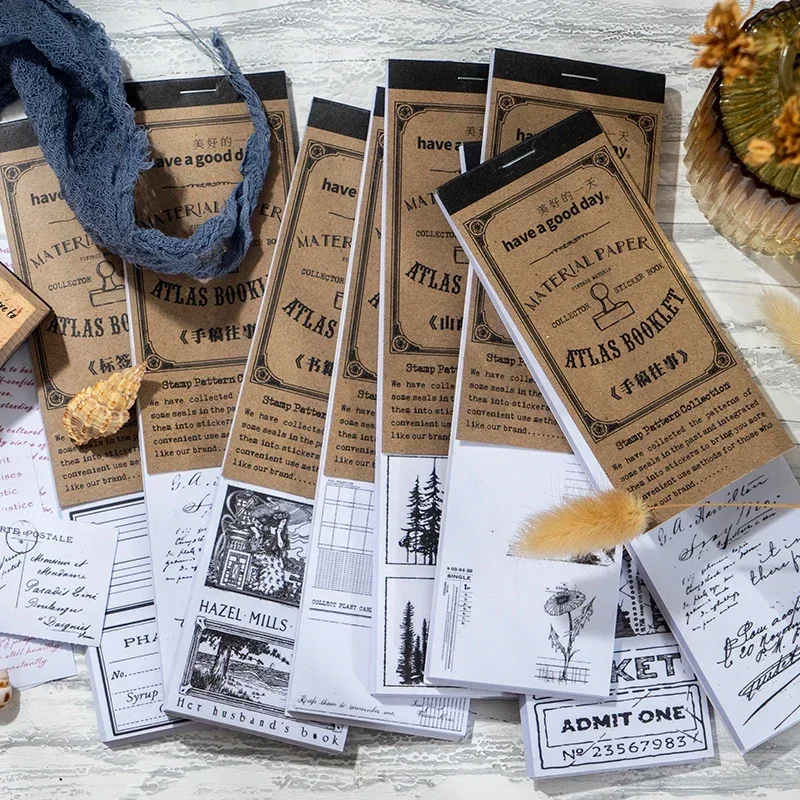 20 Adesivos Vintage com Ilustr - Vintage Collectible Magazines avaliação e preço
