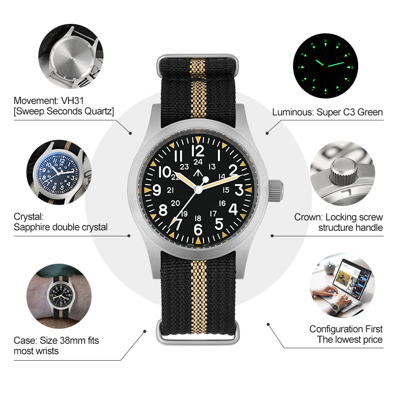 Militado ml05 relógio vintage  - Vintage Watch Crystal avaliação e preço